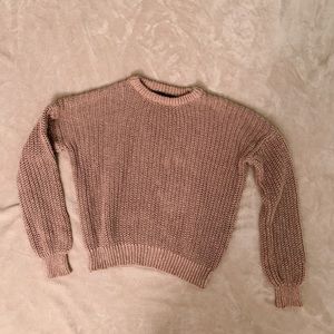 light pink knit sweater!